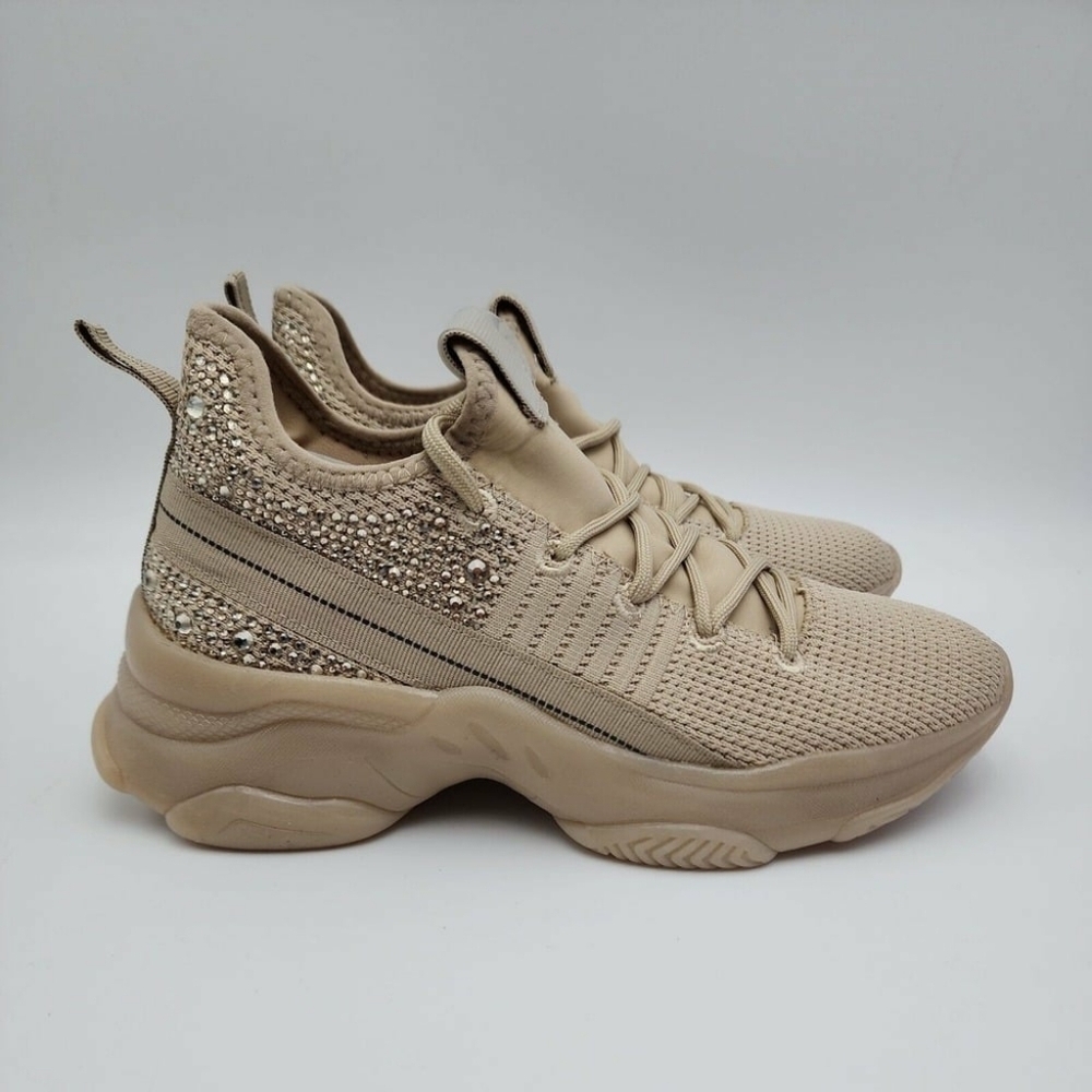 Madden Girl Shimmerr Sneaker Blush Multi Shoes Beige Women's Size 7🌴✌️